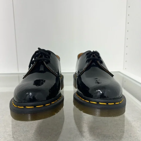 NWT Dr. Martens Black Leather Oxfords with Yellow Stitching Dr. Martens | Shoes | Dr Martens Black Oxfords With Classic  main image 2